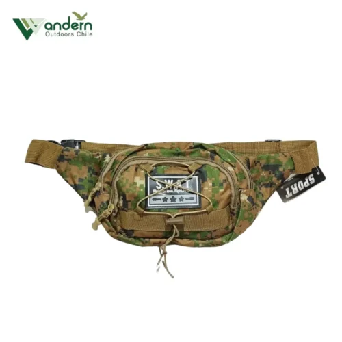 Banano Táctico Militar S.W.A.T YB-405 Camuflaje pixeles verde/café