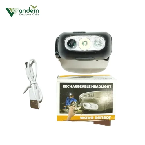 Luz frontal de Cintillo WAVE SENSOR recargable USB