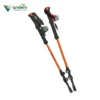Bastón de Trekking Volide Aluminio Telescópico naranja