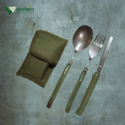 Set de Cubiertos plegables para camping
