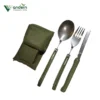 Set de Cubiertos plegables para camping