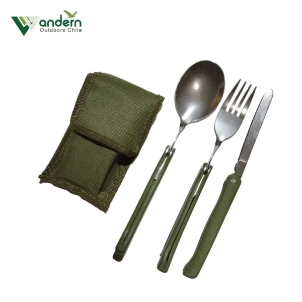 Set de Cubiertos plegables para camping Set de Cubiertos plegables para camping
